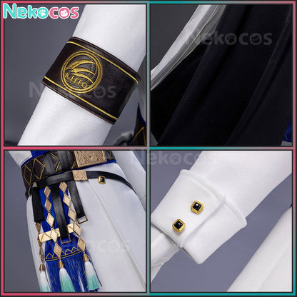 【Nekocos】Game Arknights Cosplay SilverAsh the Reignfrost Cosplay Costume Premium Edition | In Stock