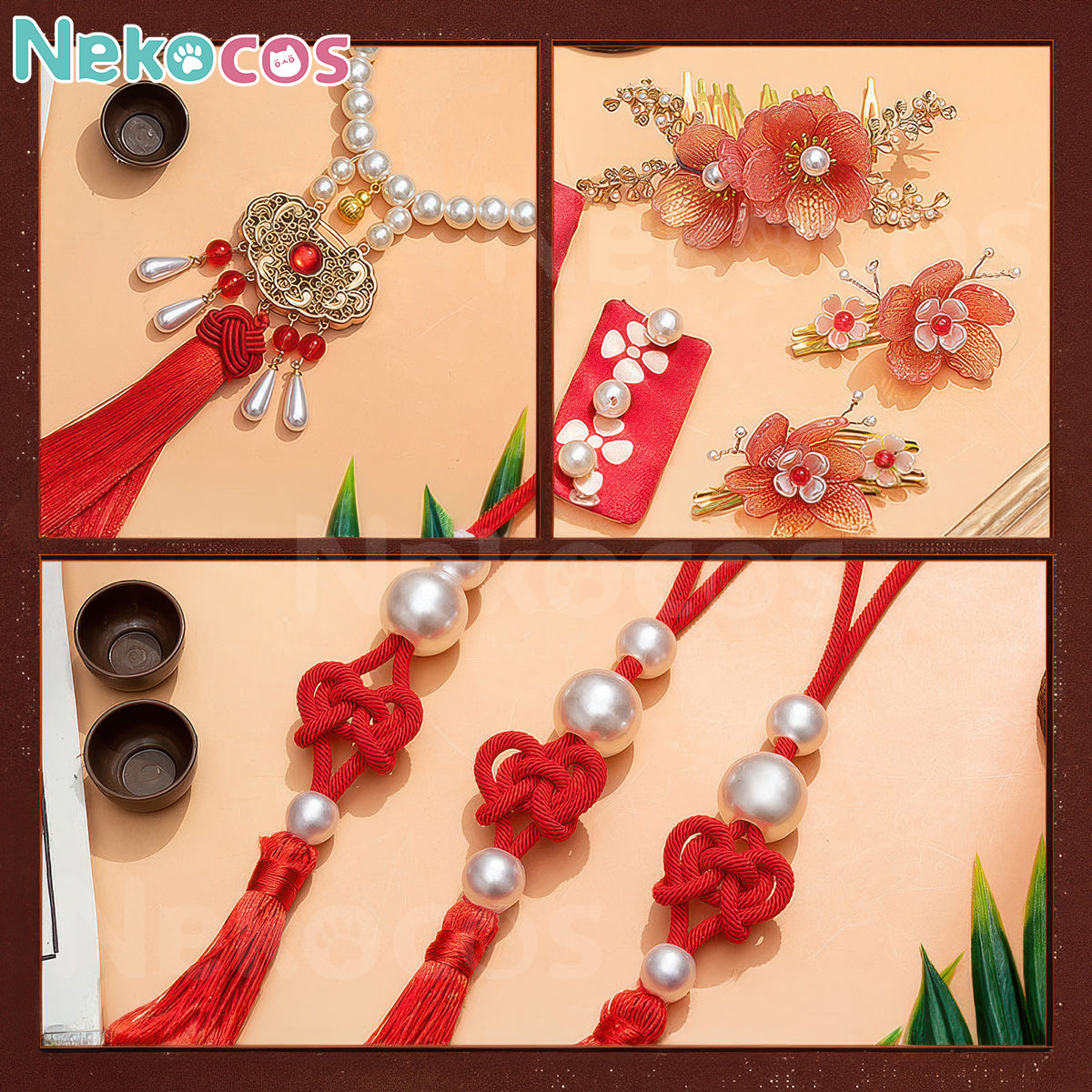 【Nekocos】Game Reverse:1999 Cosplay Sotheby The Red Thread of Fate Cosplay Costume Premium Edition | In Stock