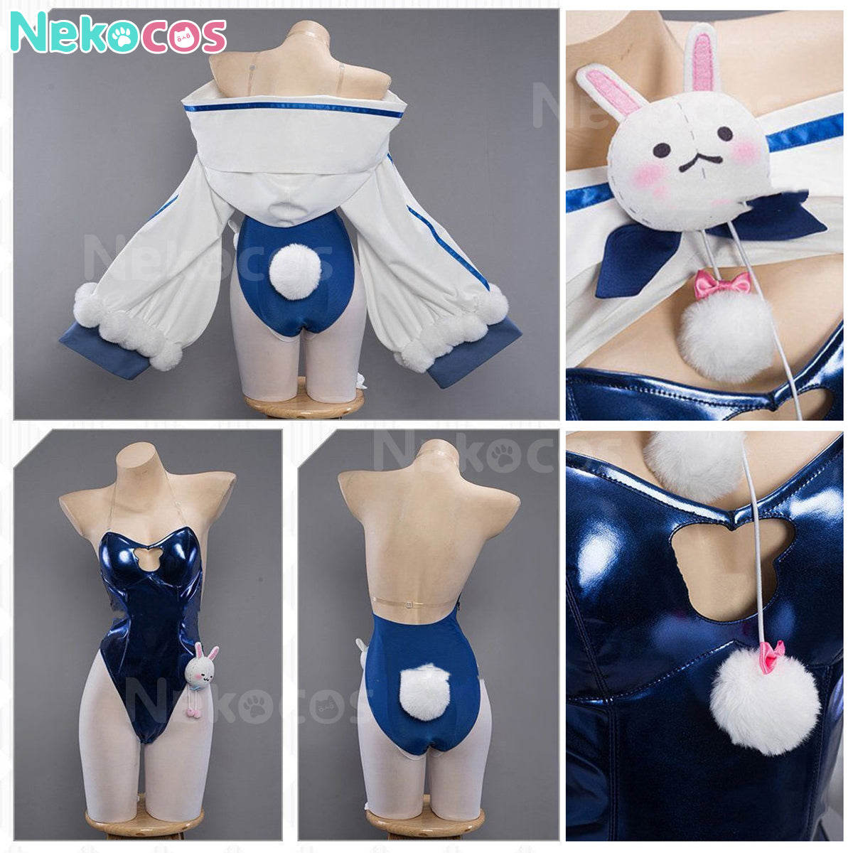【Nekocos】Game Azur Lane Cosplay Laffey Skins/Bunny Cosplay Costume | In Stock