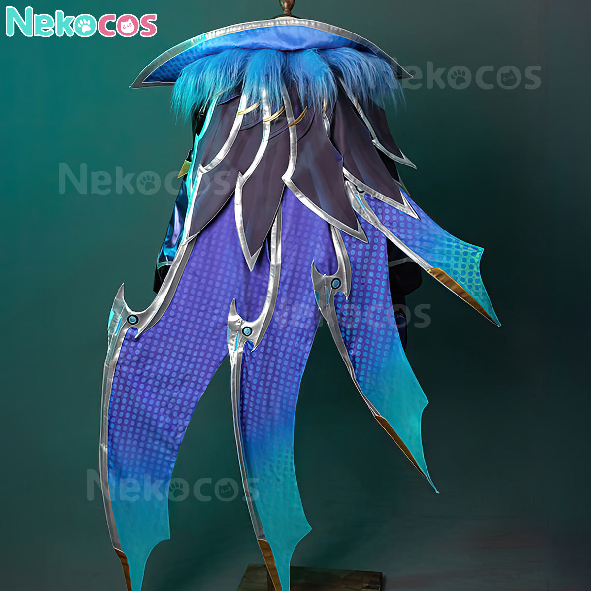 【Nekocos】Game League of Legends Cosplay Battle Bat Xayah Cosplay Costume Premium Edition | In Stock