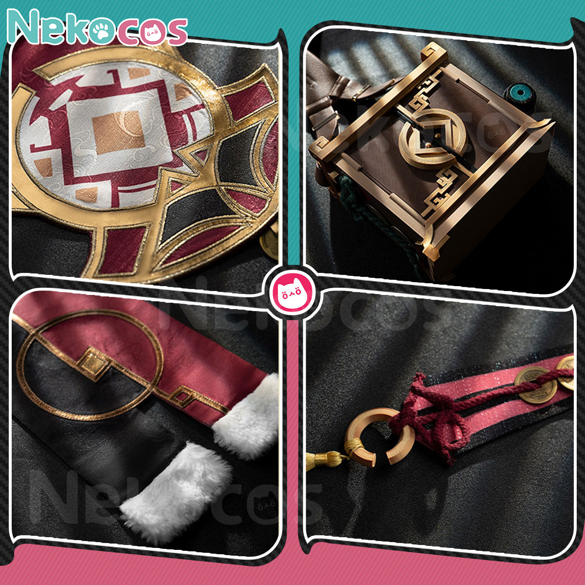 Yanfei Cosplay Costume - Premium Edition by NekocosCostume,Game,Genshin Impact