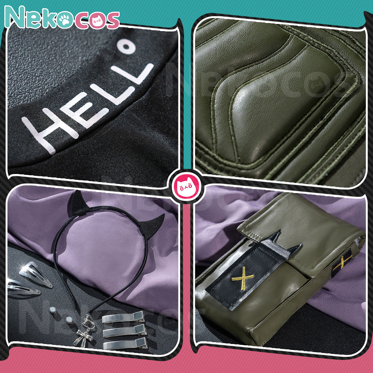 Detailed view of 【Nekocos】Game Cosplay Clove Cosplay Costume | Custom-Tailor accessories and components.