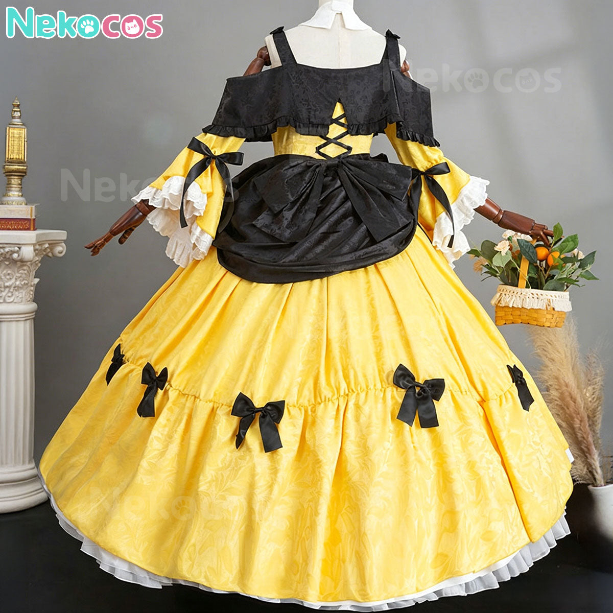 【Nekocos】Vocaloid Kagamine Rin Cosplay Costume The Daughter of Evil Princess Riliane Dress | In Stock