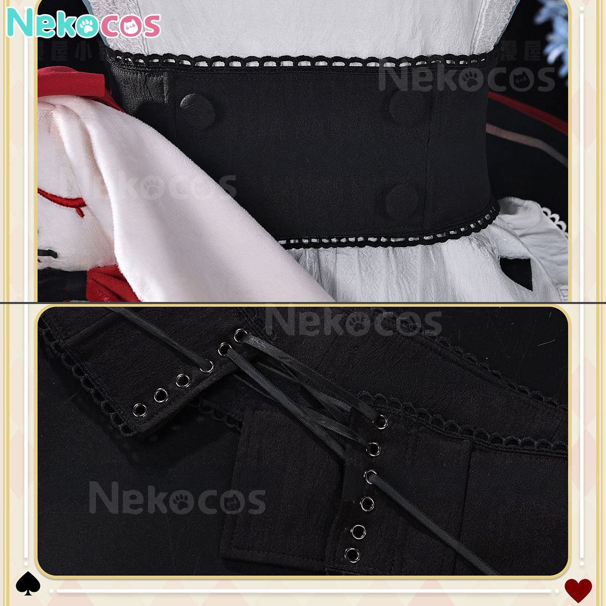 【Nekocos】Game Genshin Impact Cosplay Miliastra Wonderland Alice Maid Cosplay Costume | In Stock