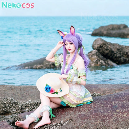 【Nekocos】Game Uma Musume Pretty Derby Cosplay Mejiro McQueen Summer Cosplay Costume | Custom-Tailor