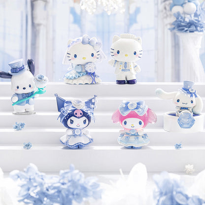 【Nekocos】Sanrio Family Romantic Wedding Series Blind Box Hello Kitty Kuromi Figurine Birthday Gift | In Stock