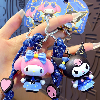 【Nekocos】Sanrio Starlight Ball Keychain 2025 New Style Bag Charm Plush Toy | In Stock