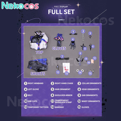 【Nekocos】Game Honkai: Star Rail Raiden Bosenmori Mei Acheron Cosplay Costume Premium Edition | Custom-Tailor