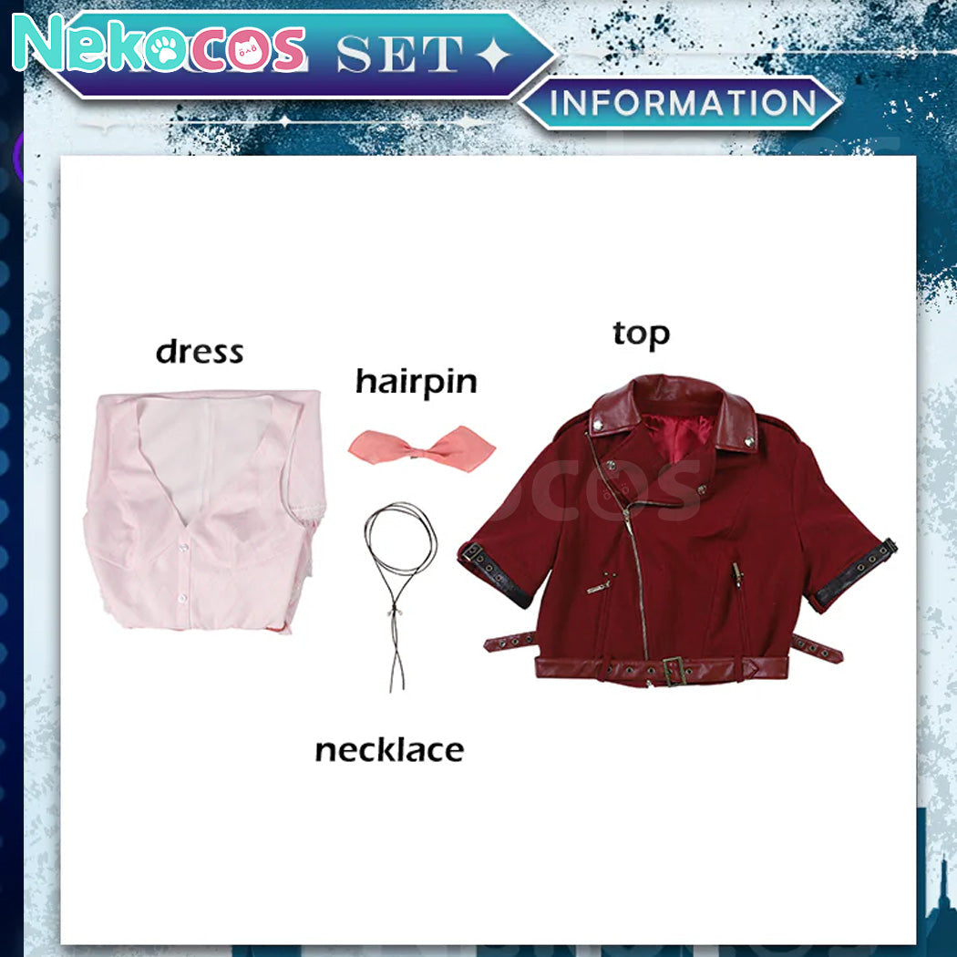【Nekocos】Game Cosplay Remake Aerith Cosplay Costume | Custom-Tailor