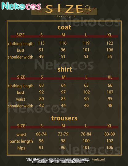 【Nekocos】Game Identity V Cosplay Aesop Carl Cosplay Costume Premium Edition | In Stock