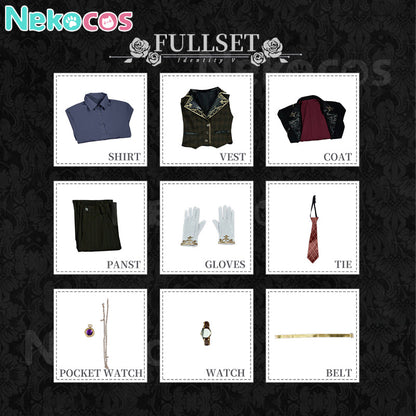 【Nekocos】Game Identity V Cosplay Aesop Carl Trickster Cosplay Costume Premium Edition | Custom-Tailor