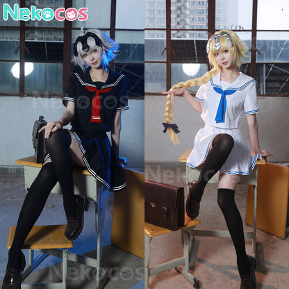 【Nekocos】Game Fate Grand Order Cosplay Jeanne d'Arc (Alter) Jalter&Jeanne d'Arc Jeanne School Uniform Cosplay Costume | In Stock