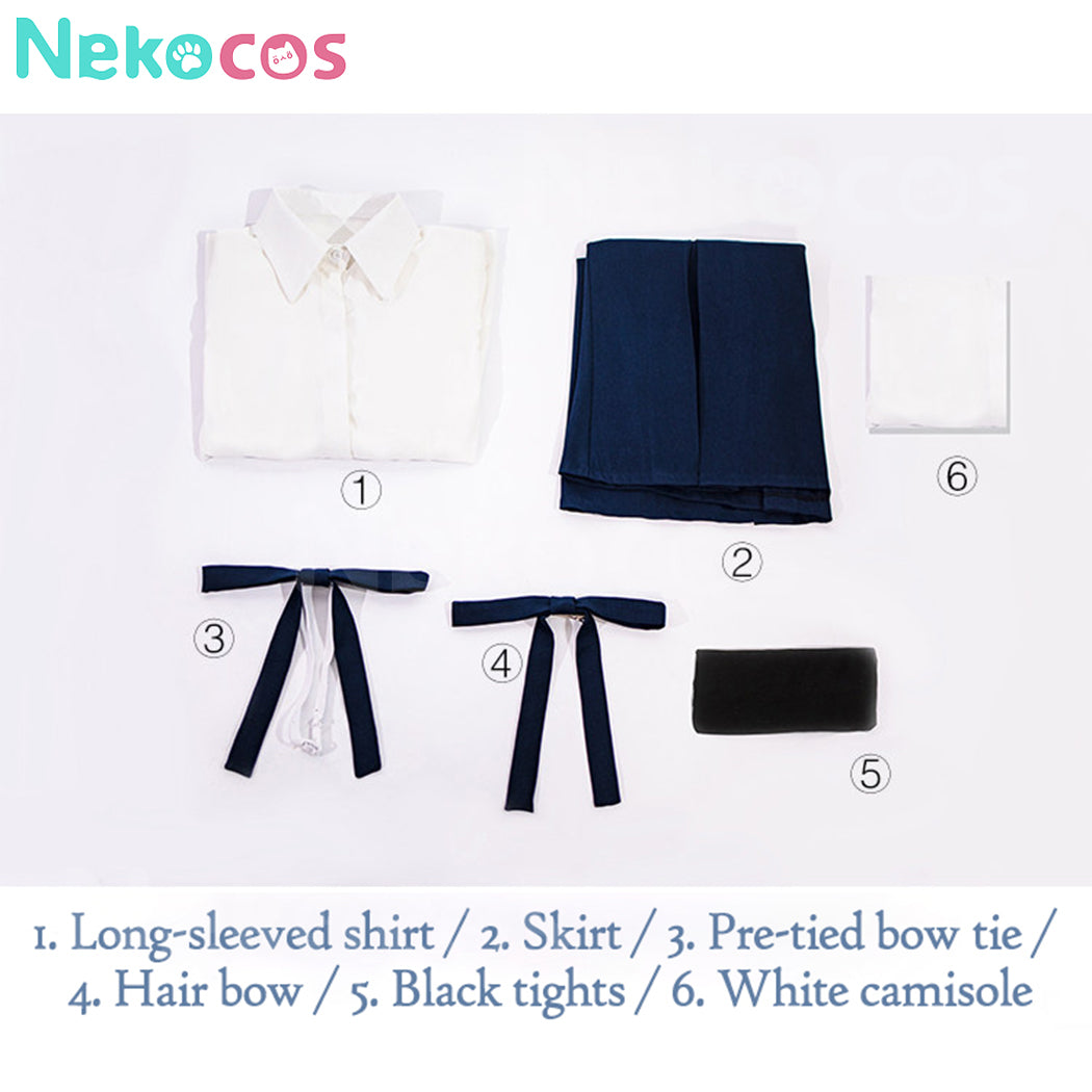 【Nekocos】Game Fate/stay night Cosplay Altria Pendragon Blue White Dress Cosplay Costume | In Stock
