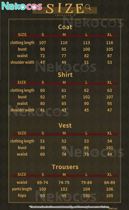 【Nekocos】Game Identity V Cosplay Nether Pact Andrew Kreiss Cosplay Costume Premium Edition | Custom-Tailor