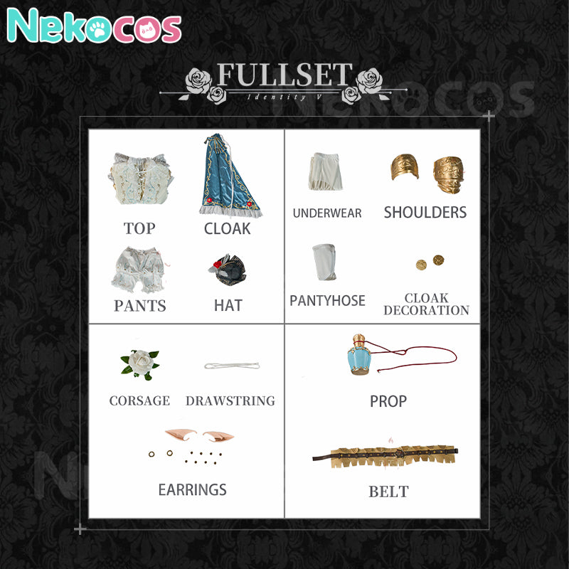 【Nekocos】Game Identity V Cosplay Grave Keeper Half-Elf Knight Cosplay Costume | Custom-Tailor