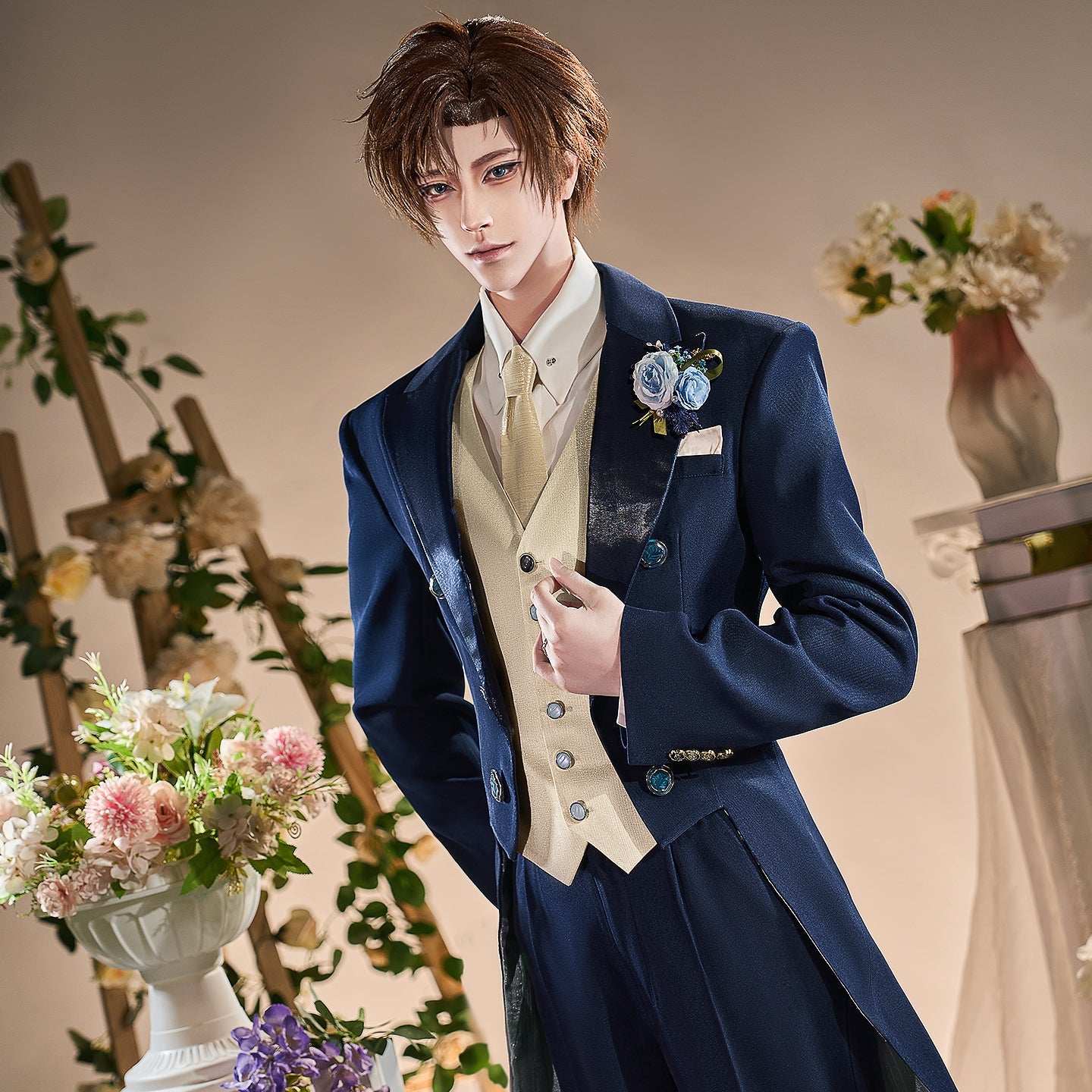 【Nekocos】Game Tears of Themis Cosplay Artem Wing Eternal Vow Cosplay Costume Premium Edition | In Stock