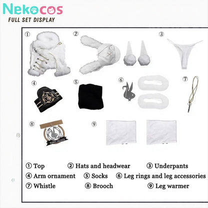 【Nekocos】Game Goddess of Victory: NIKKE Cosplay Blanc Cosplay Costume | In Stock