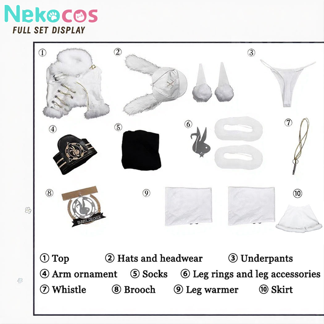 【Nekocos】Game Goddess of Victory: NIKKE Cosplay Blanc Cosplay Costume | In Stock