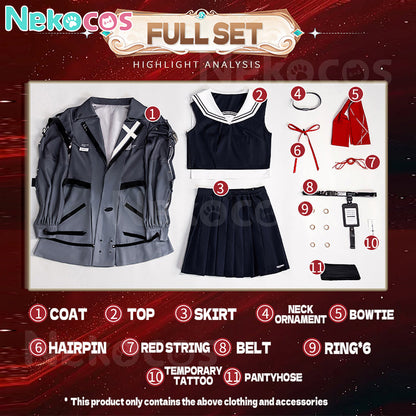 【Nekocos】Game Wuthering Waves Cosplay CHISA Cosplay Costume Premium Edition | Custom-Tailor