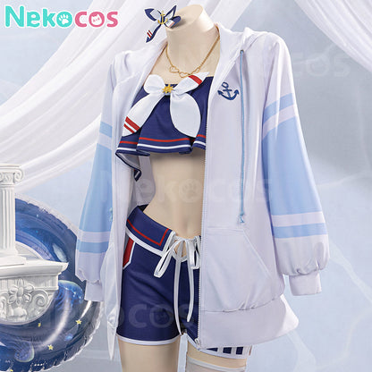 【Nekocos】Game Uma Musume Pretty Derby Cosplay Cheval Grand Swimsuit Cosplay Costume | Custom-Tailor