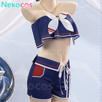 【Nekocos】Game Uma Musume Pretty Derby Cosplay Cheval Grand Swimsuit Cosplay Costume | Custom-Tailor
