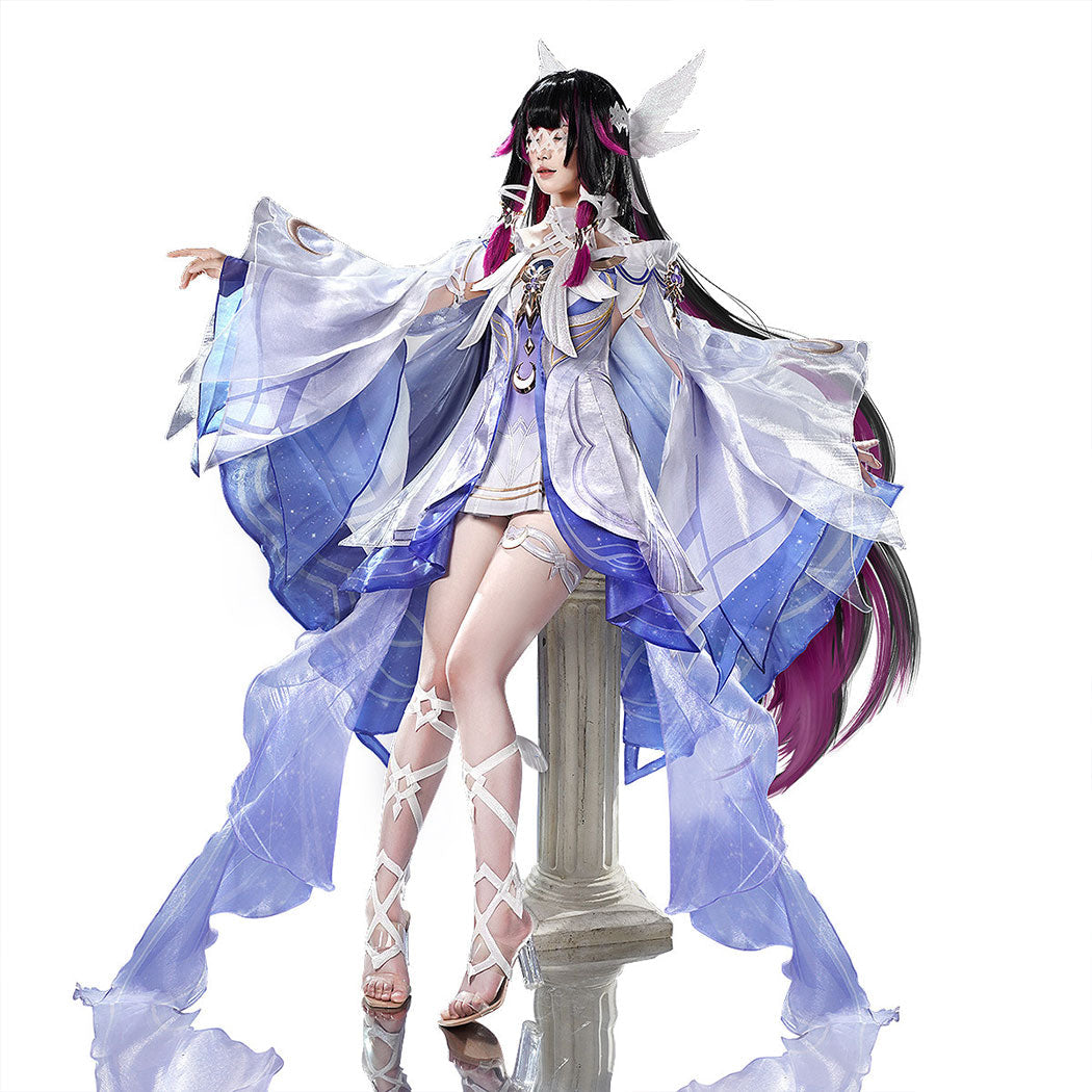 【Nekocos】Game Genshin Impact Cosplay Columbina Hyposelenia Cosplay Costume Premium Edition | Custom-Tailor