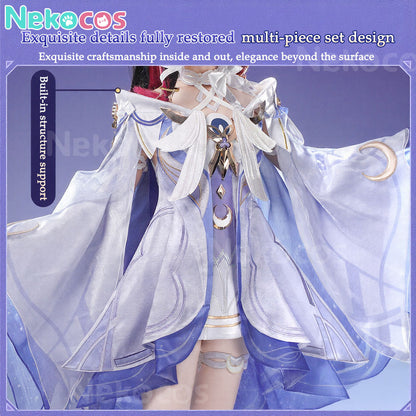 【Nekocos】Game Genshin Impact Cosplay Columbina Hyposelenia Cosplay Costume Premium Edition | Custom-Tailor