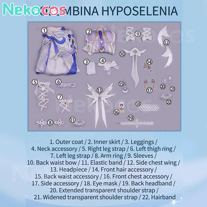 【Nekocos】Game Genshin Impact Cosplay Columbina Hyposelenia Cosplay Costume Premium Edition | Custom-Tailor