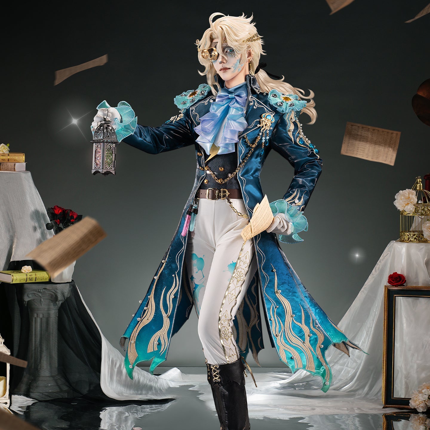 【Nekocos】Game Identity V Cosplay Composer Phantom Sail Cosplay Costume Premium Edition | In Stock