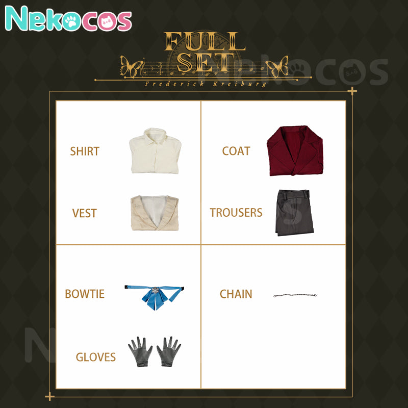 【Nekocos】Game Identity V Cosplay Composer Frederick Kreiburg Cosplay Costume Premium Edition | Custom-Tailor