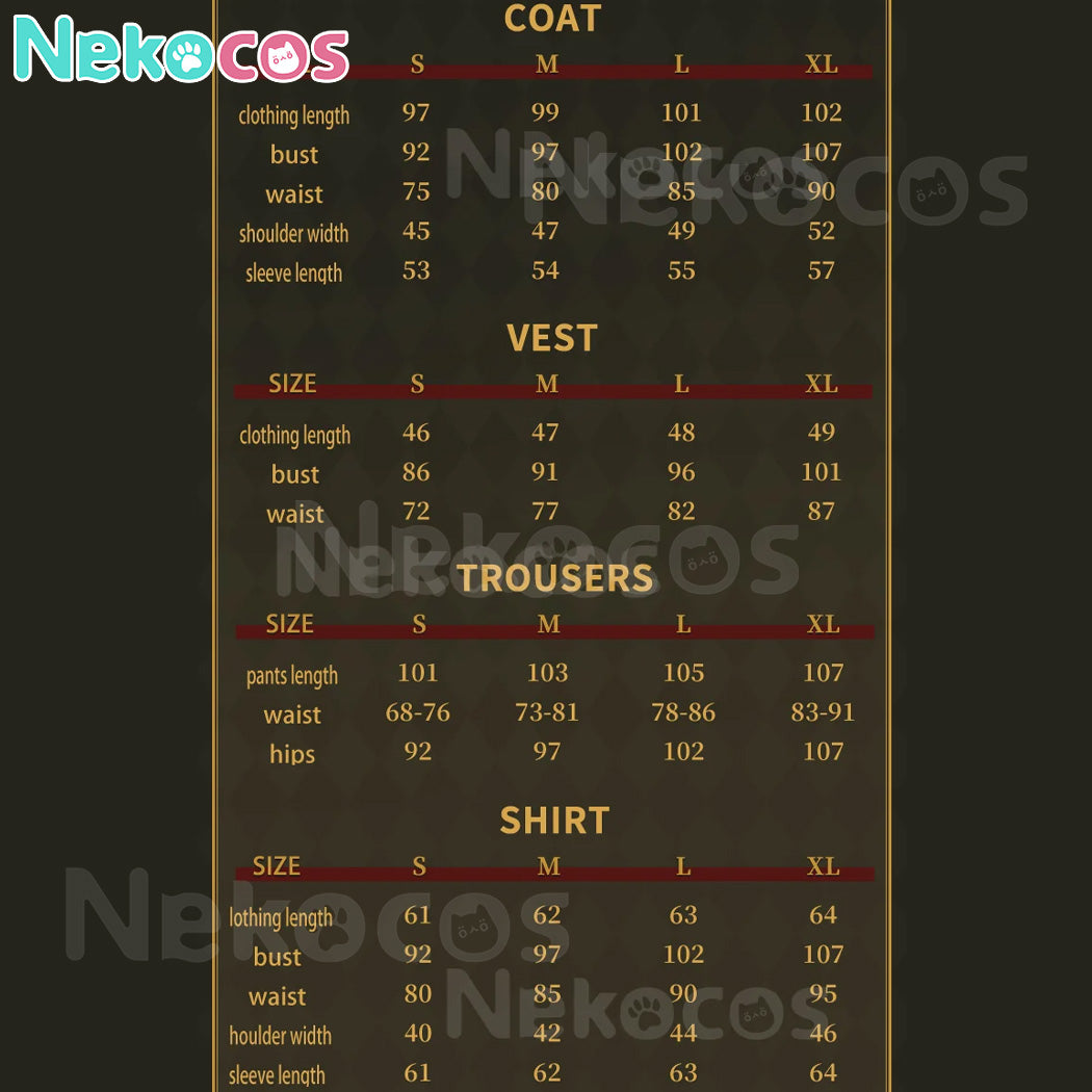 【Nekocos】Game Identity V Cosplay Composer Frederick Kreiburg Cosplay Costume Premium Edition | Custom-Tailor