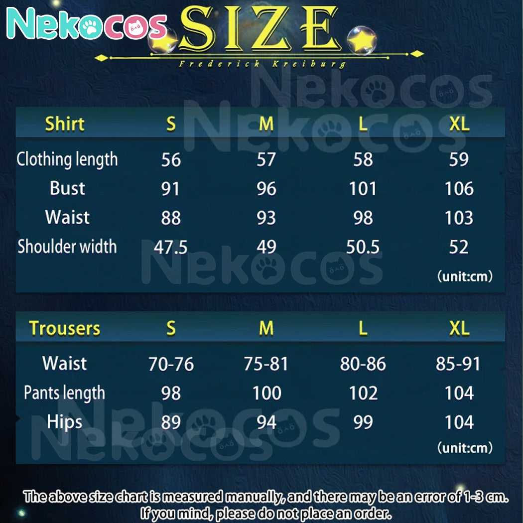 【Nekocos】Game Identity V Cosplay Composer Frederick Kreiburg Cosplay Costume Premium Edition | Custom-Tailor