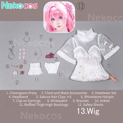 【Nekocos】Game Cosplay Banquet in Peach Blossom Land Cheongsam Cosplay Costume | In Stock