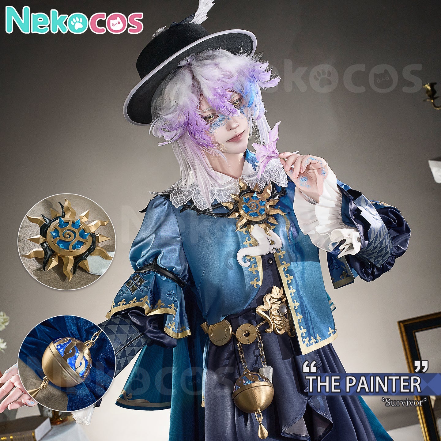 【Nekocos】Game Identity V Cosplay Deep Blue Cosplay Costume Premium Edition | Custom-Tailor