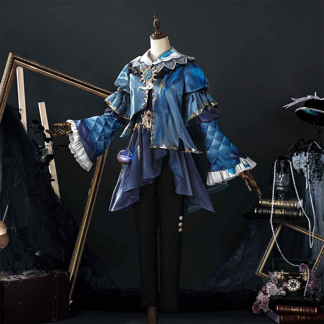 【Nekocos】Game Identity V Edgar Valden Deep Blue Cosplay Costume | Custom-Tailor