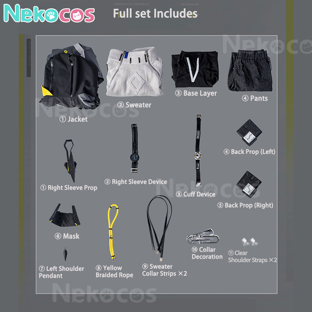【Nekocos】Game Arknights: Endfield Cosplay Endministrator Cosplay Costume Premium Edition | Custom-Tailor