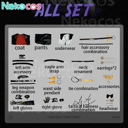 【Nekocos】Game Zenless Zone Zero Cosplay Evelyn Chevalier Cosplay Costume Premium Edition | In Stock