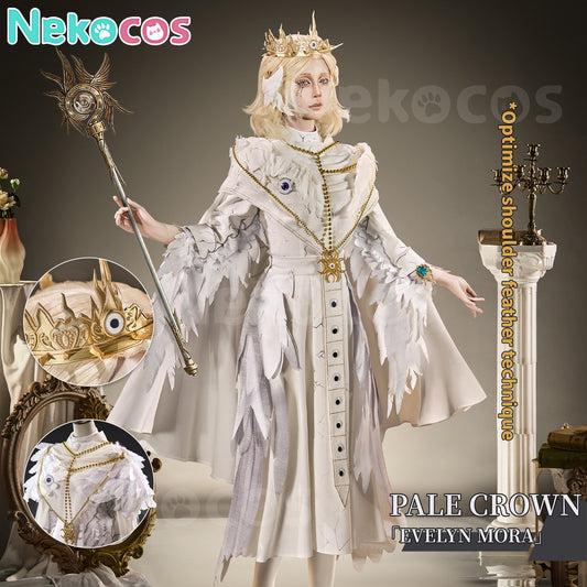 【Nekocos】Game Identity V Faro lady Evelyn Mora Pale Crown Cosplay Costume Premium Edition | In Stock