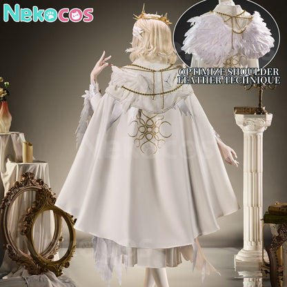 【Nekocos】Game Identity V Faro lady Evelyn Mora Pale Crown Cosplay Costume Premium Edition | In Stock