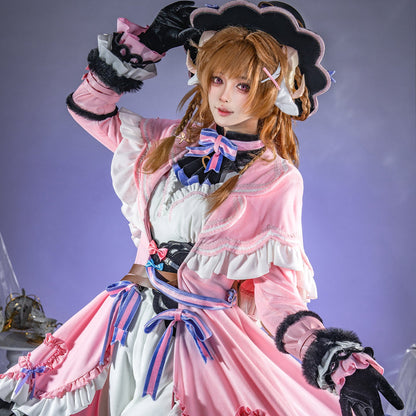 【Nekocos】Game Arknights Cosplay Eyjafjalla Fluffy Little Witch Cosplay Costume Premium Edition | Custom-Tailor