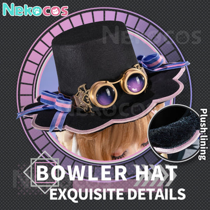 【Nekocos】Game Arknights Cosplay Eyjafjalla Fluffy Little Witch Cosplay Costume Premium Edition | Custom-Tailor