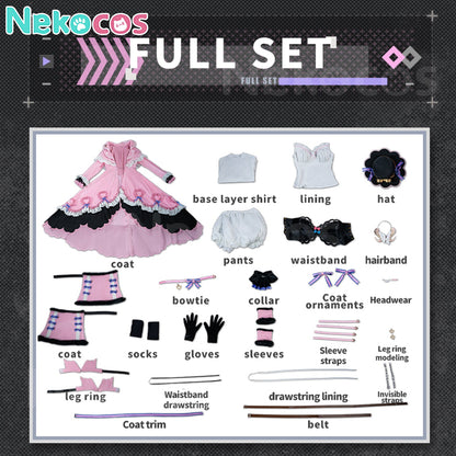 【Nekocos】Game Arknights Cosplay Eyjafjalla Fluffy Little Witch Cosplay Costume Premium Edition | Custom-Tailor