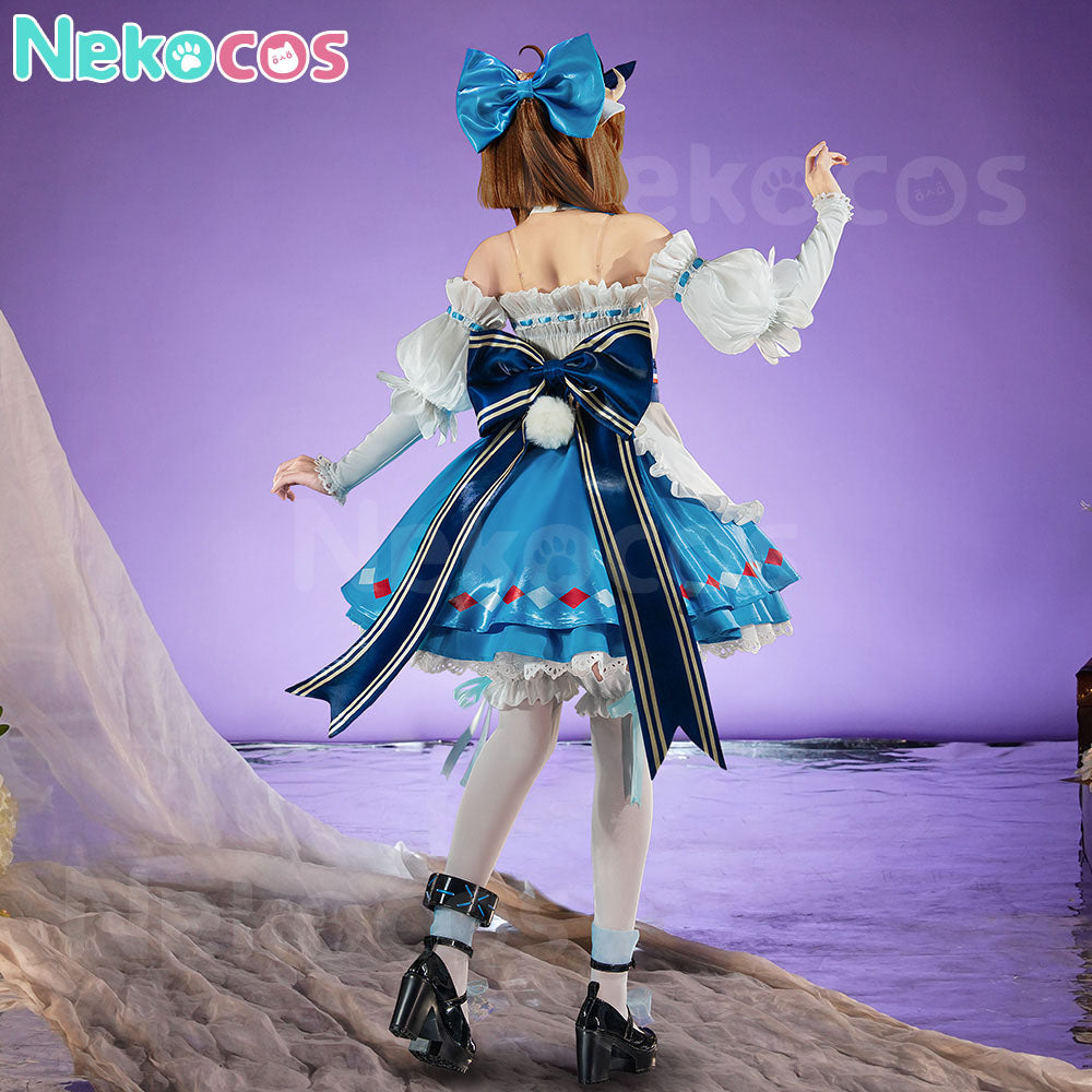 【Nekocos】Game Arknights Cosplay Eyjafjalla the Hvít Aska Cosplay Costume | Custom-Tailor