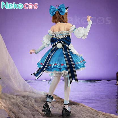 【Nekocos】Game Arknights Cosplay Eyjafjalla the Hvít Aska Cosplay Costume | Custom-Tailor