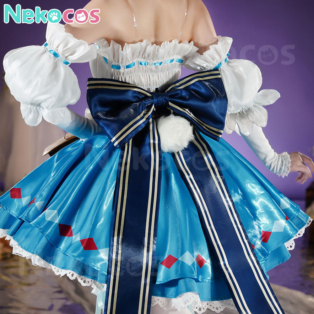 【Nekocos】Game Arknights Cosplay Eyjafjalla the Hvít Aska Cosplay Costume | Custom-Tailor
