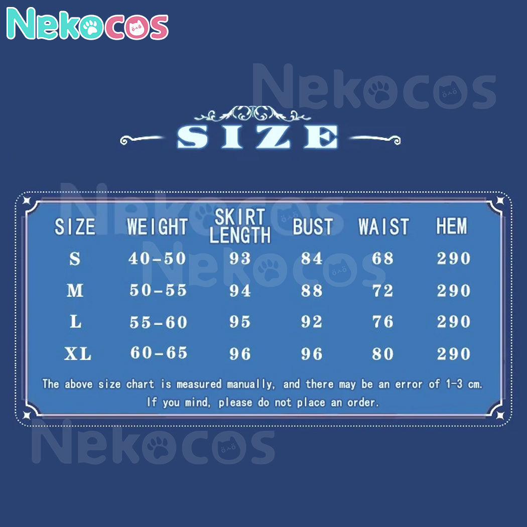 【Nekocos】Game Arknights Cosplay Eyjafjalla the Hvít Aska Cosplay Costume | In Stock