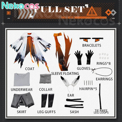 【Nekocos】Game Arknights Cosplay FrostNova Cosplay Costume Premium Edition | Custom-Tailor