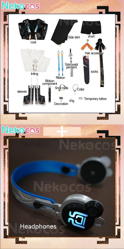 【Nekocos】Game Wuthering Waves Cosplay Fuling Cosplay Costume Premium Edition | Custom-Tailor