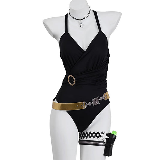 【Nekocos】Game Uma Musume Pretty Derby Cosplay Gold Ship Swimsuit Cosplay Costume | Custom-Tailor