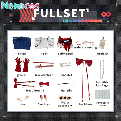【Nekocos】Game Arknights Cosplay Haruka Cosplay Costume Premium Edition | Custom-Tailor